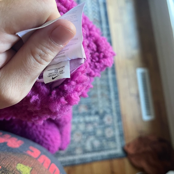 NIKE SPORTSWEAR SWOOSH SHERPA JACKET CU6639-564 PURPLE size XS - Picture 9 of 9